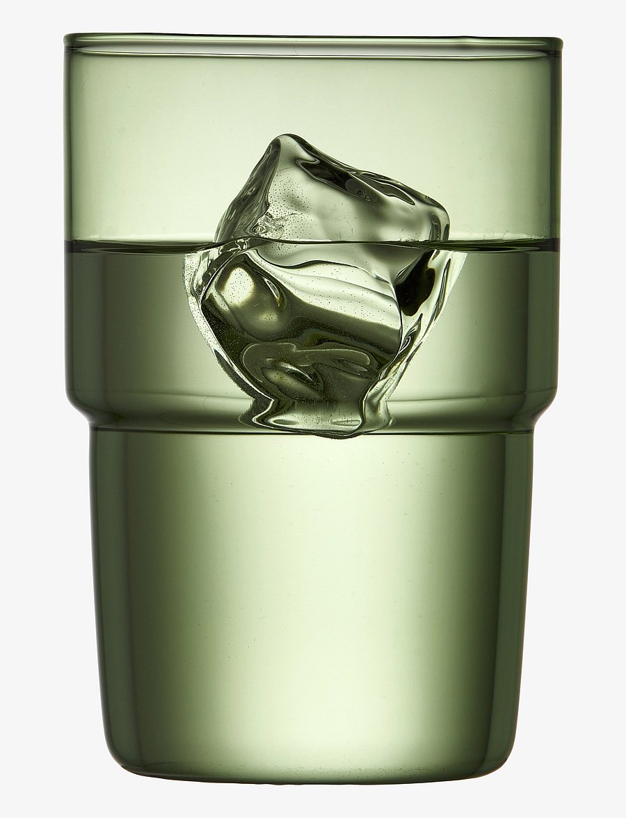 Lyngby Glas - Drinking glass Torino 2 pcs - dzeramās glāzes - green - 2