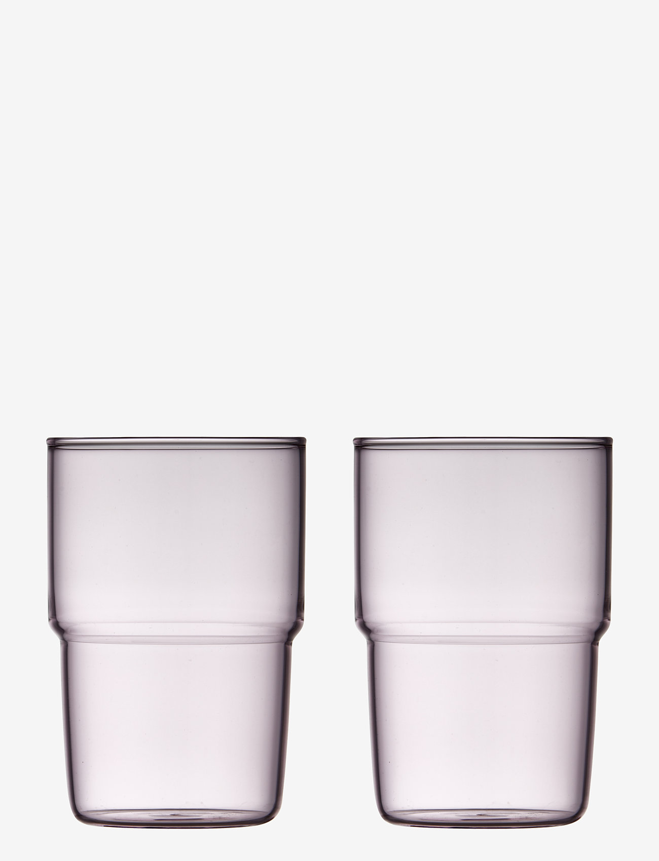 Lyngby Glas - Drinking glass Torino 2 pcs - verres à eau - pink - 1