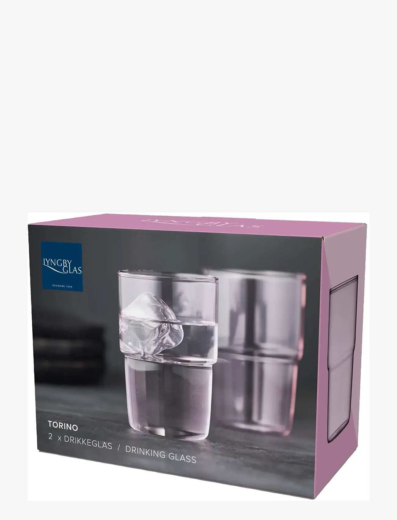 Lyngby Glas - Drinking glass Torino 2 pcs - verres à eau - pink - 4
