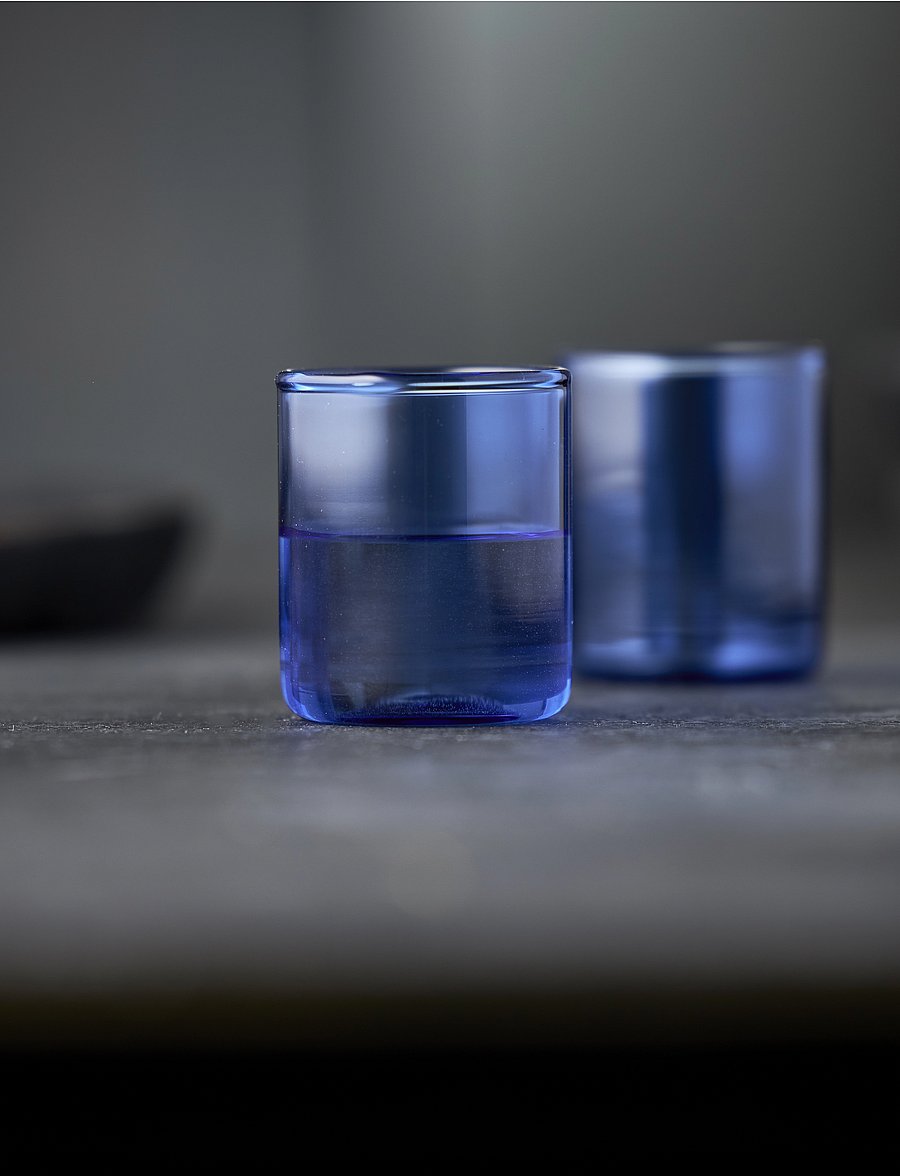 Lyngby Glas - Shot Glass Torino - joogiklaasid - blue - 0