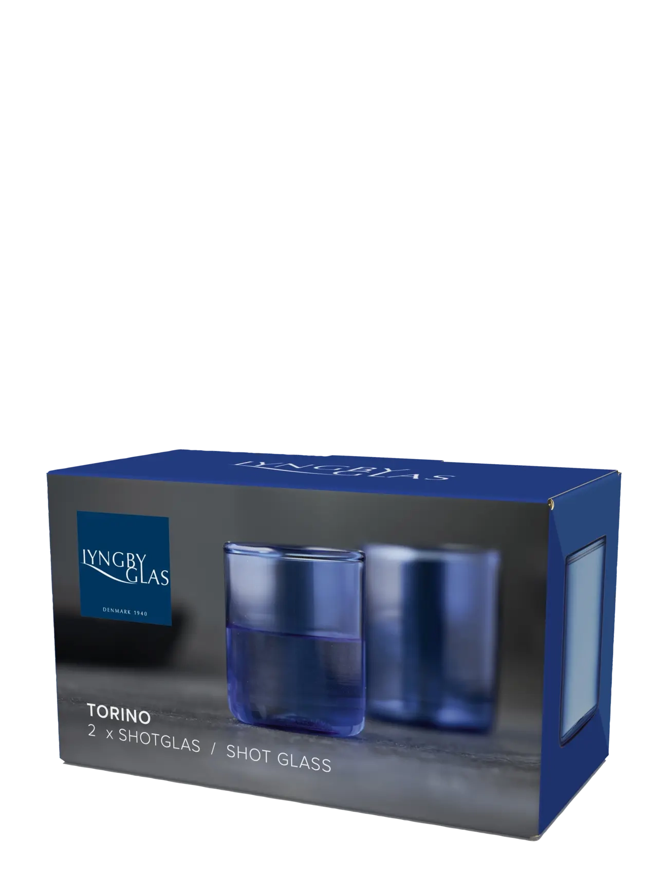Lyngby Glas - Shotglas torino - drikkeglas - blue - 4