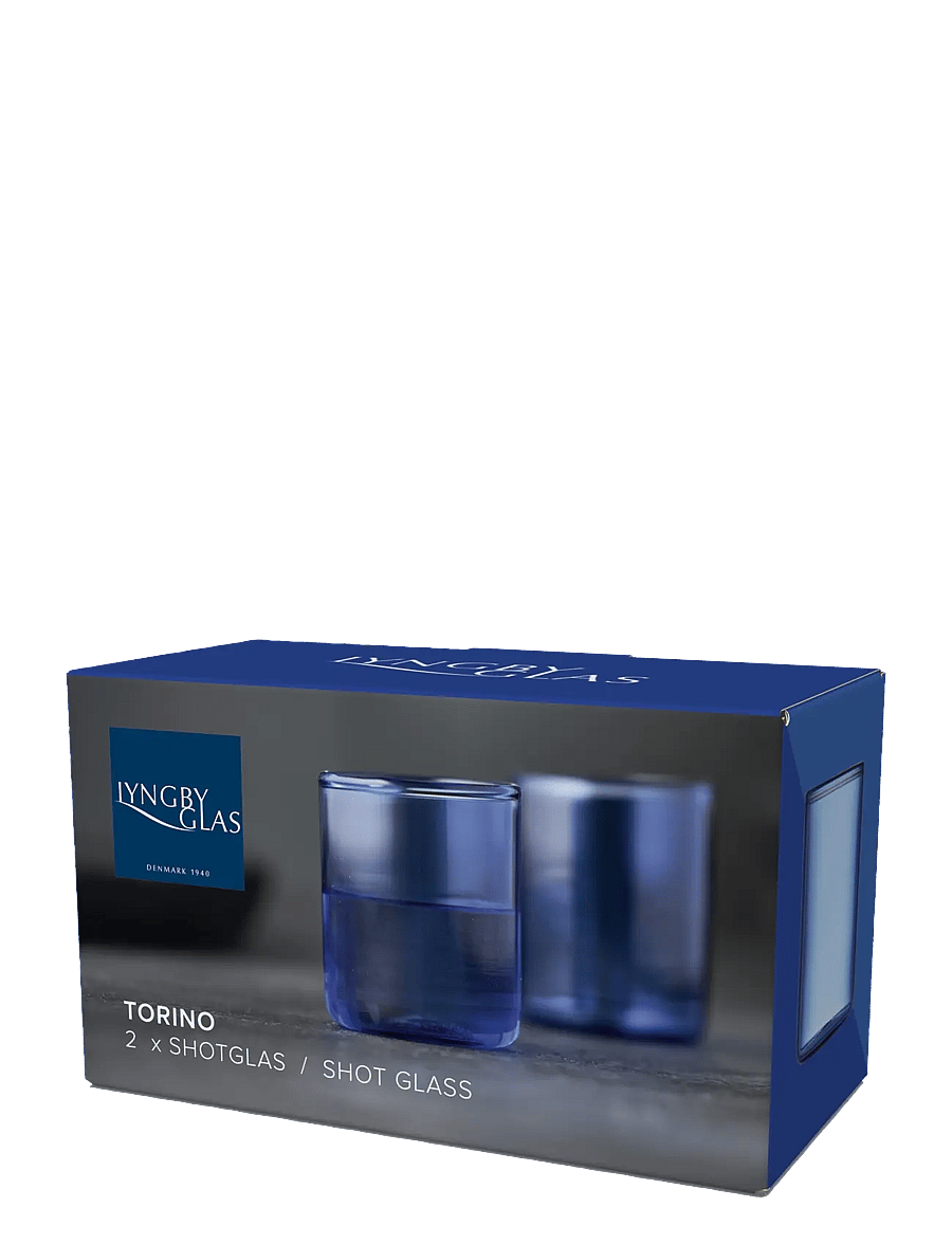 Lyngby Glas - Shot Glass Torino - joogiklaasid - blue - 4