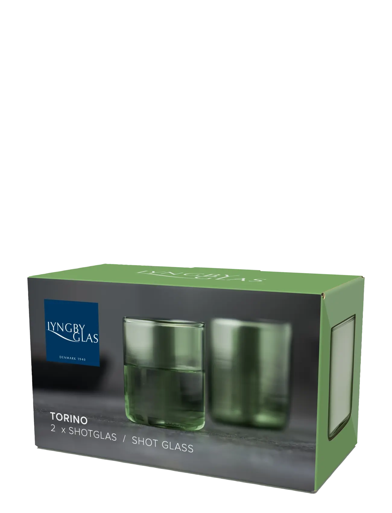 Lyngby Glas - Shot Glass Torino - green - 4