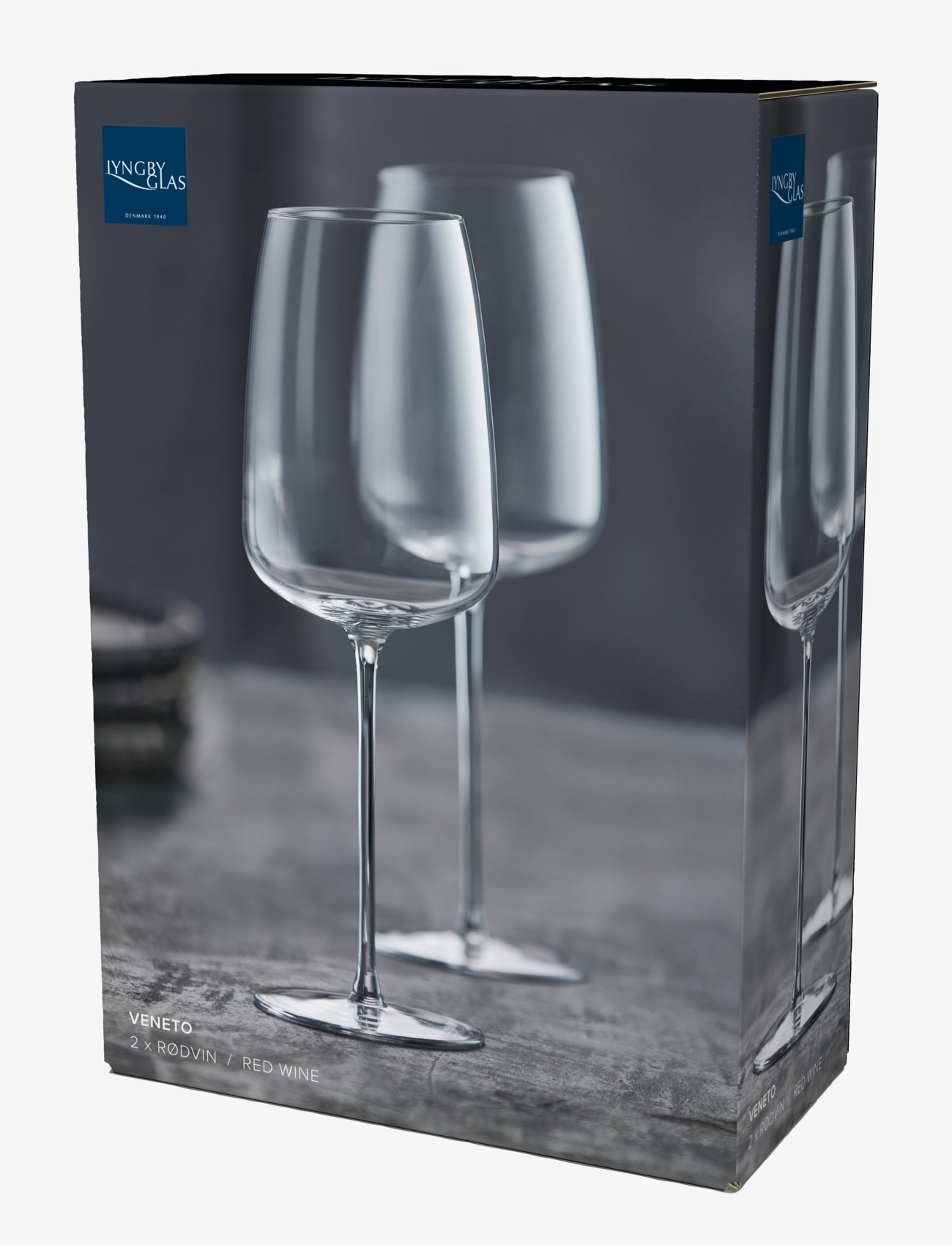 Lyngby Glas - Red wine glass Veneto 2 pcs - rotweingläser - clear - 4