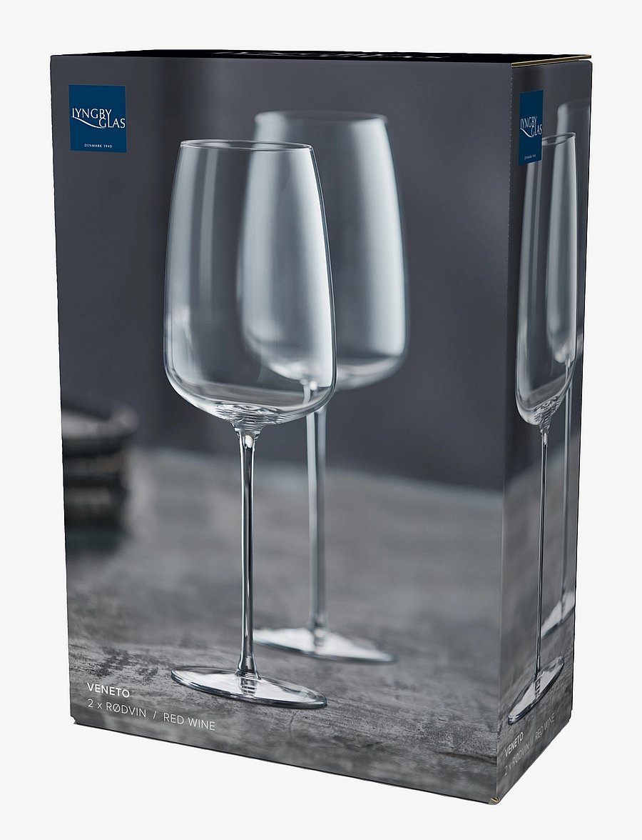 Lyngby Glas - Red wine glass Veneto 2 pcs - rotweingläser - clear - 4