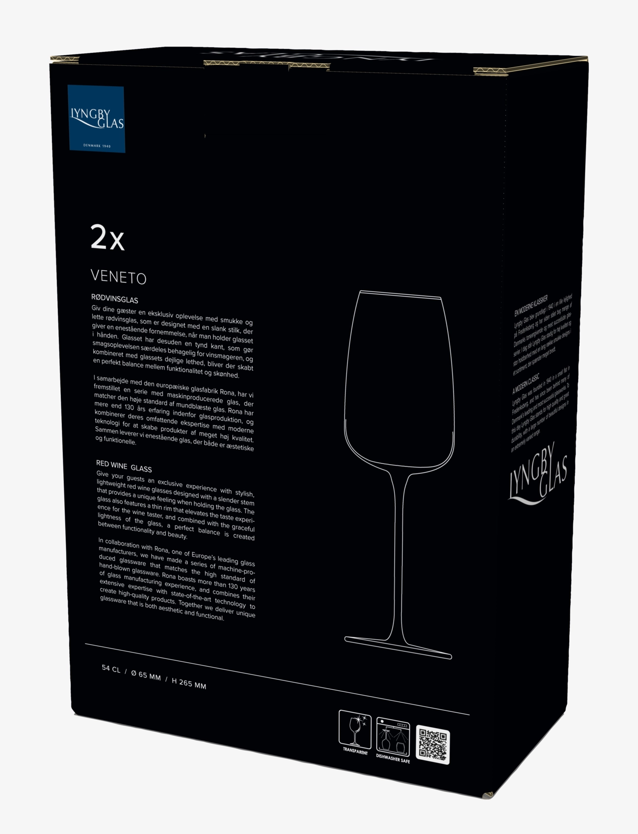 Lyngby Glas - Red wine glass Veneto 2 pcs - rotweingläser - clear - 5