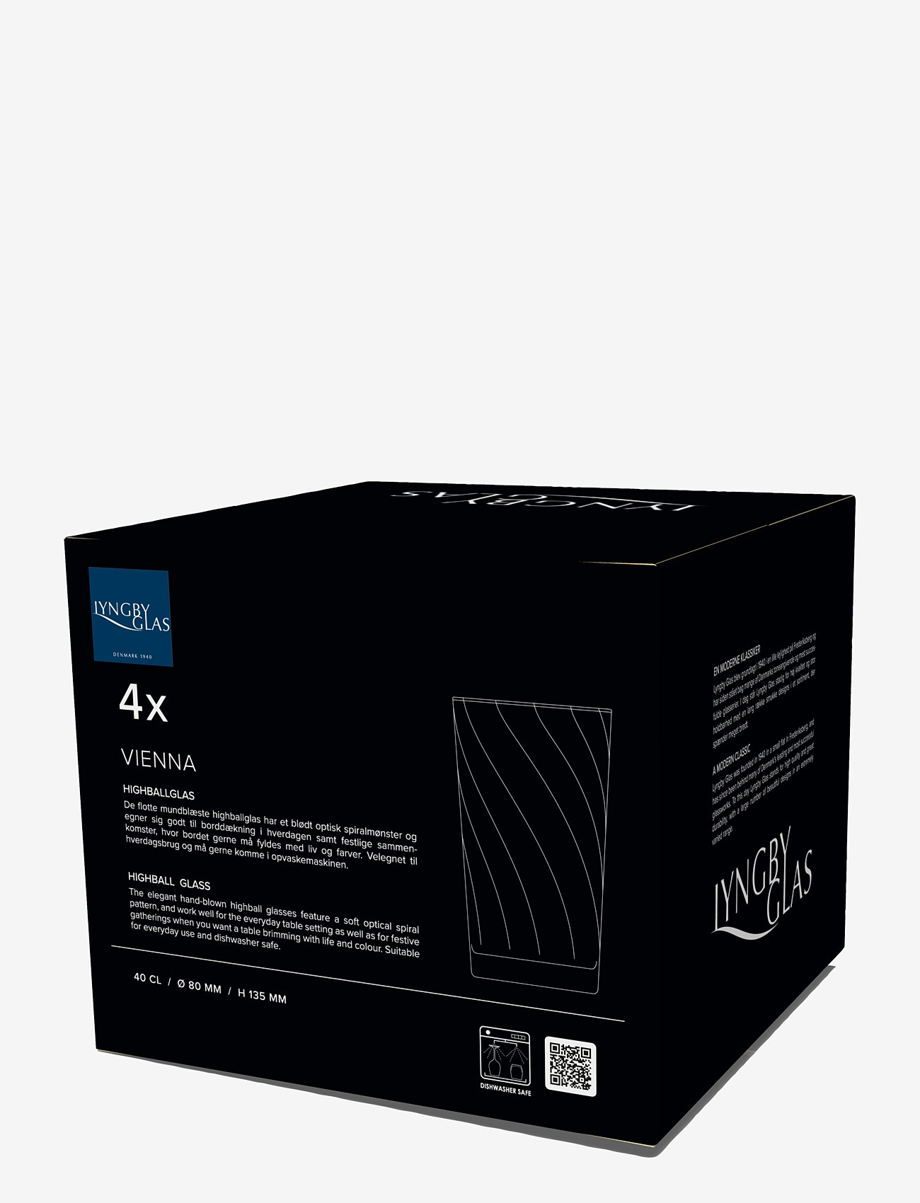 Lyngby Glas - Highball Vienna 4 pcs - trinkgläser - brown - 4