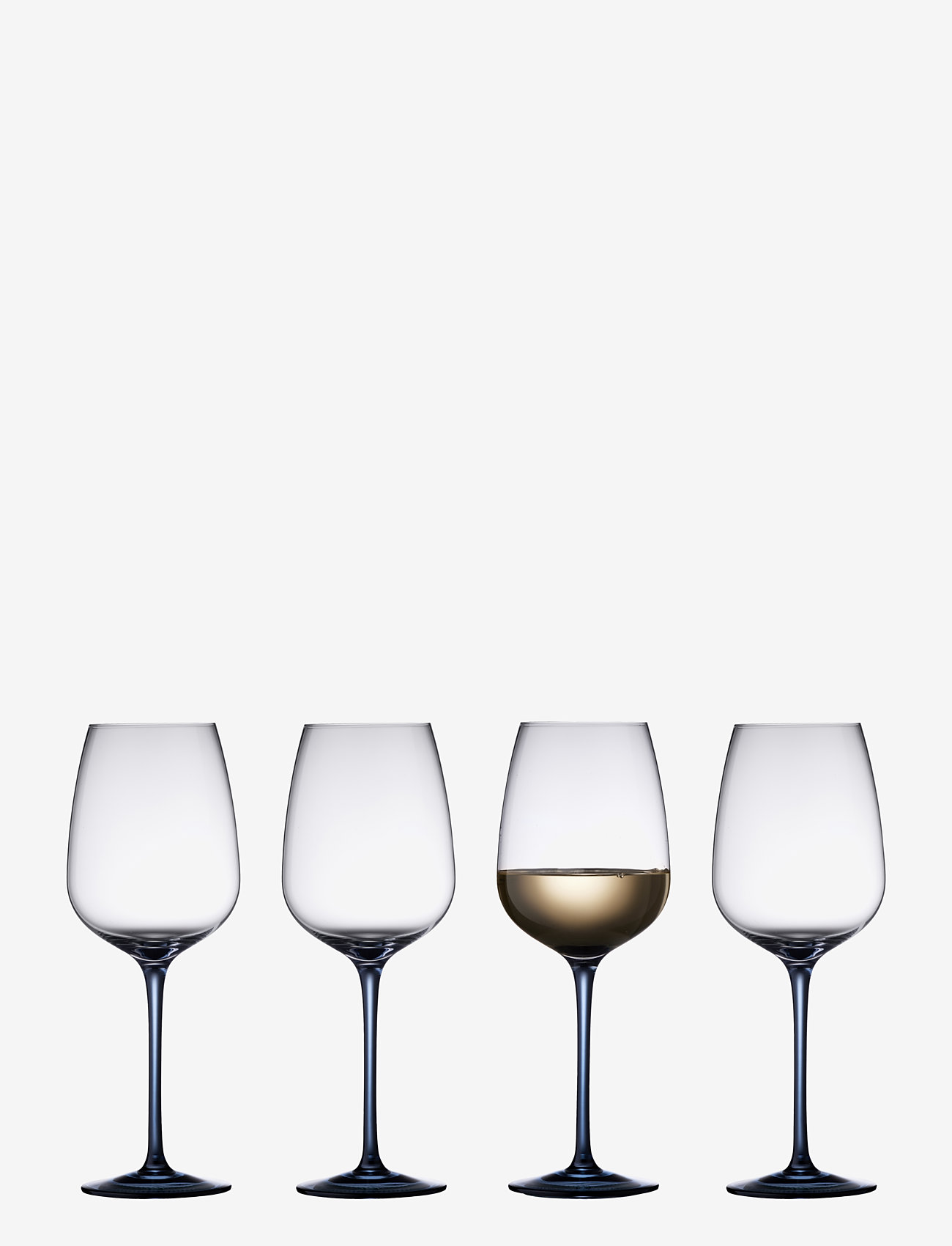 Lyngby Glas - Wine glass Vienna 4 pcs - hvítvínsglös - blue - 1