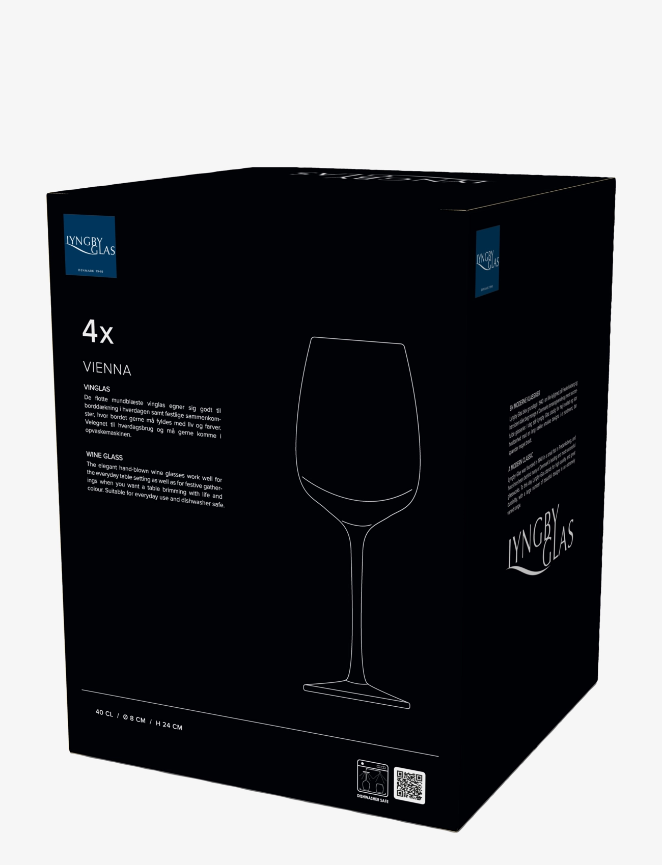 Lyngby Glas - Vinglas vienna 4 stk. - blue - 5