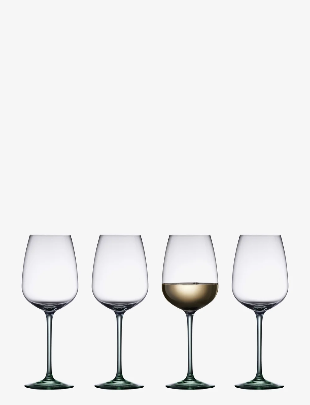 Lyngby Glas - Wine glass Vienna 4 pcs - weißweingläser - green - 0