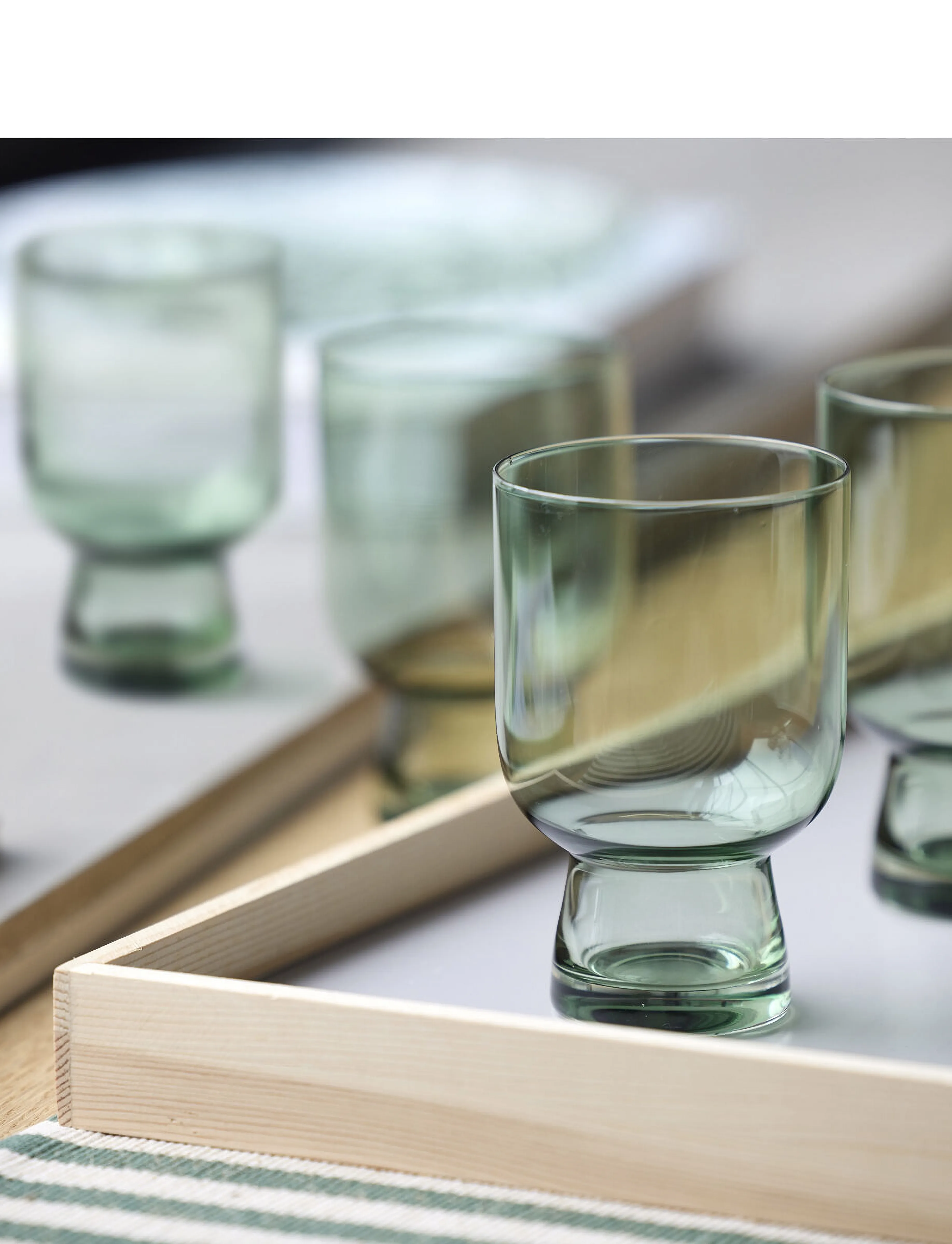 Lyngby Glas - Water glass Sorrento 4 pcs - drinkglazen - grÖn - 5
