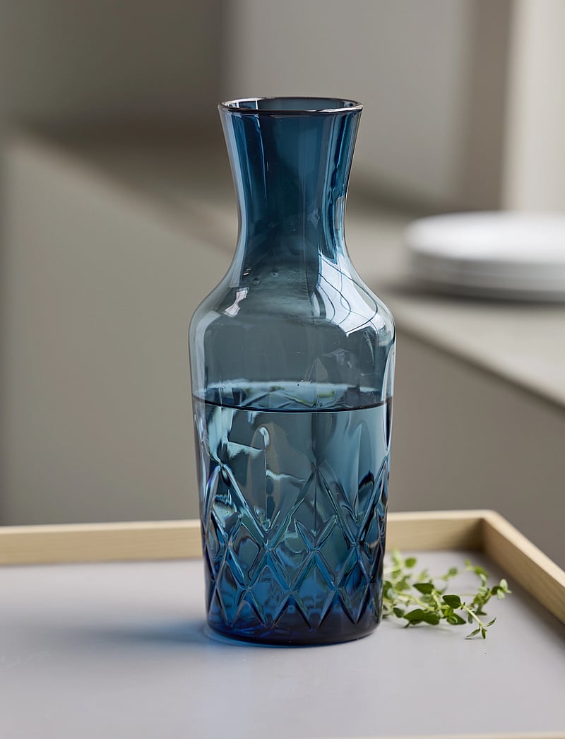 Lyngby Glas - Water carafe Sorrento - wasserkaraffen - blÅ - 0