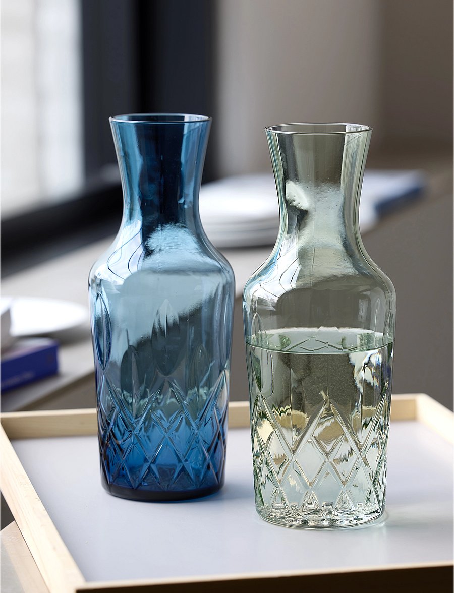 Lyngby Glas - Water carafe Sorrento - veekannud - blÅ - 4