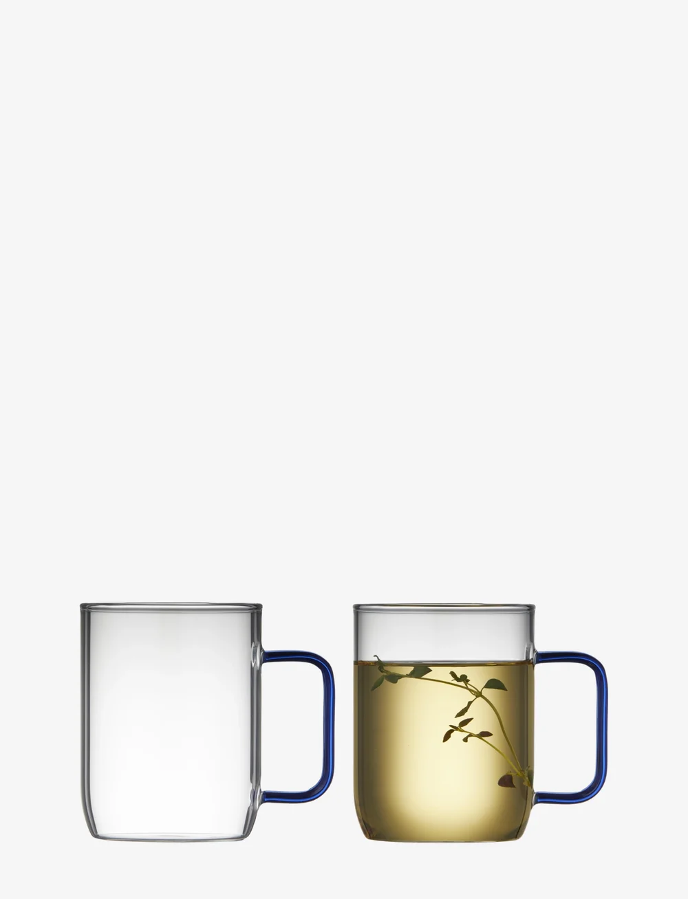 Lyngby Glas - Glass mug Torino 2 pcs - teetassen - blÅ - 0