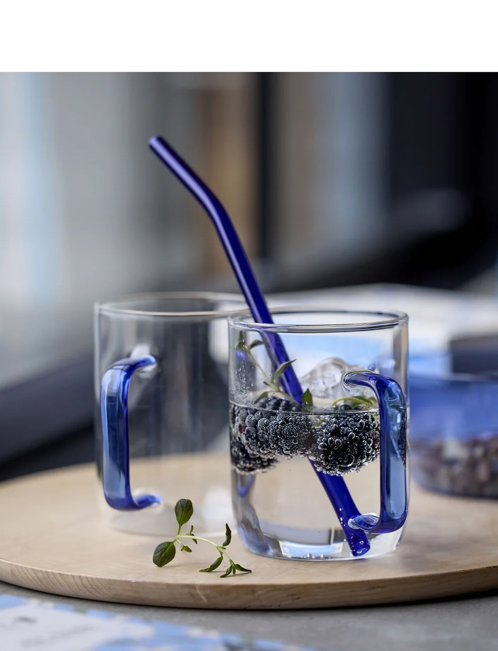 Lyngby Glas - Glass mug Torino 2 pcs - teetassen - blÅ - 3