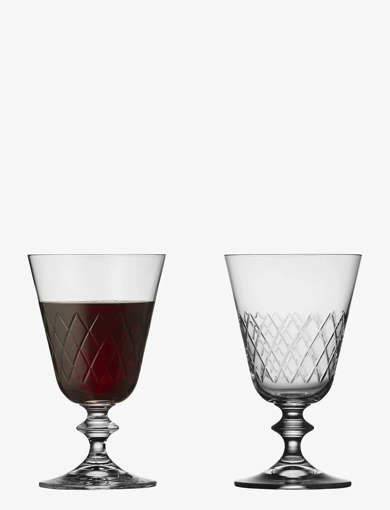Lyngby Glas - Red wine glass Eaton 2 pcs - red wine glasses - transparent - 0