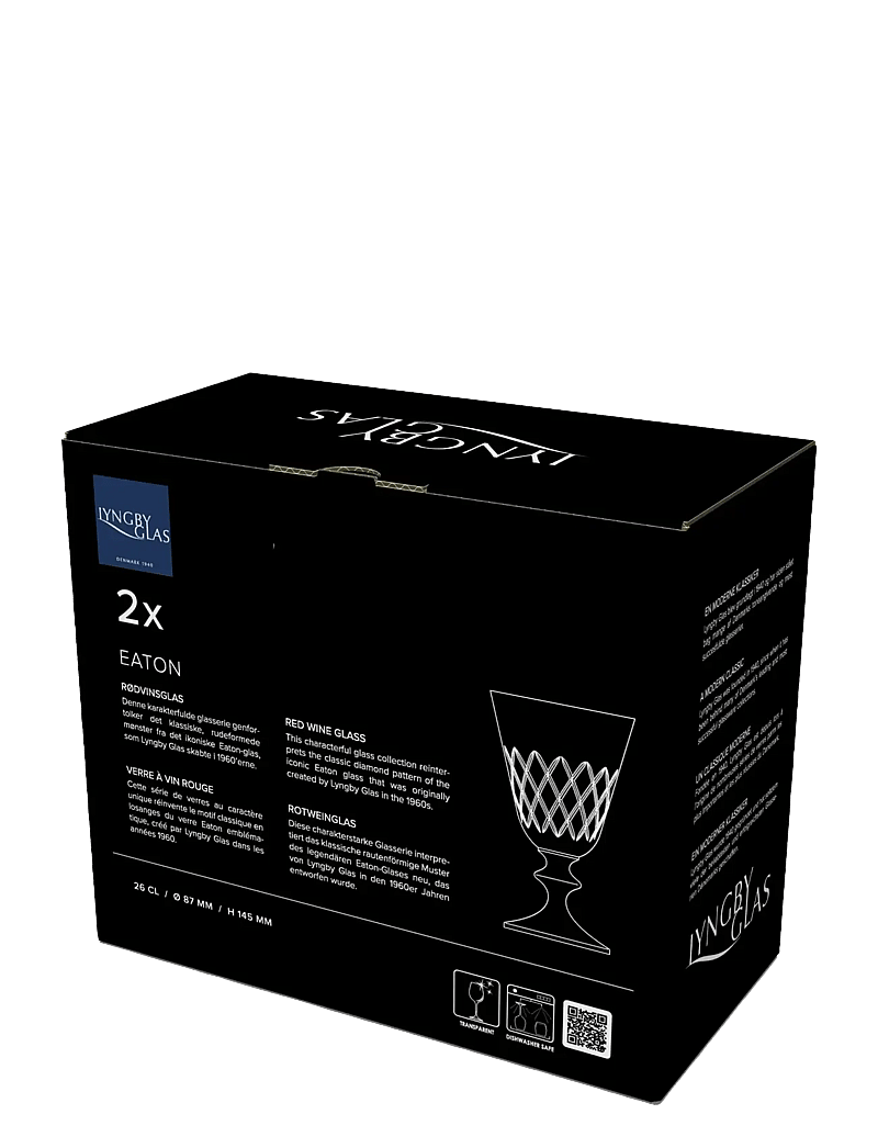 Lyngby Glas - Red wine glass Eaton 2 pcs - rotweingläser - transparent - 3
