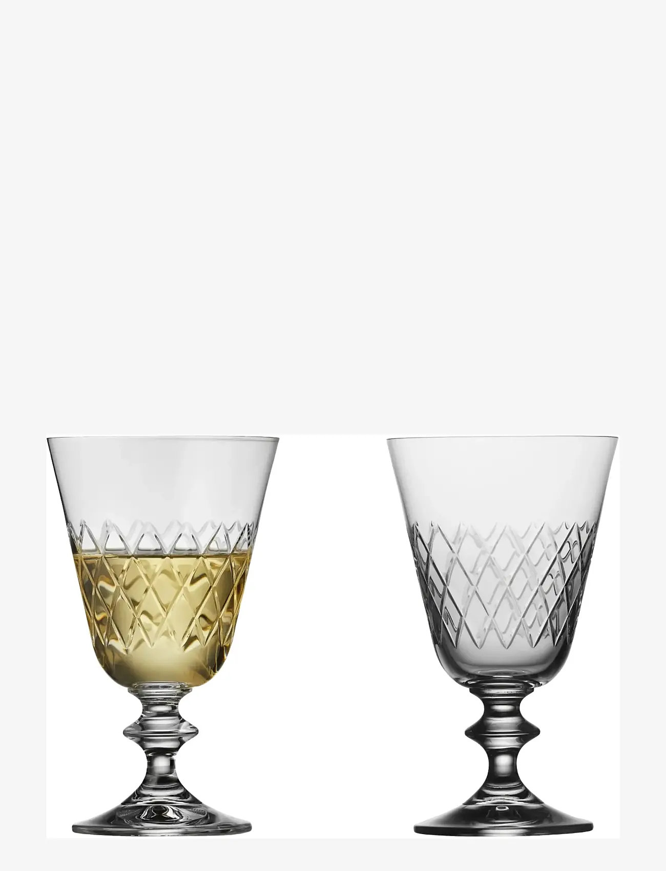 Lyngby Glas - White wine glass Eaton 2 pcs - white wine glasses - transparent - 0