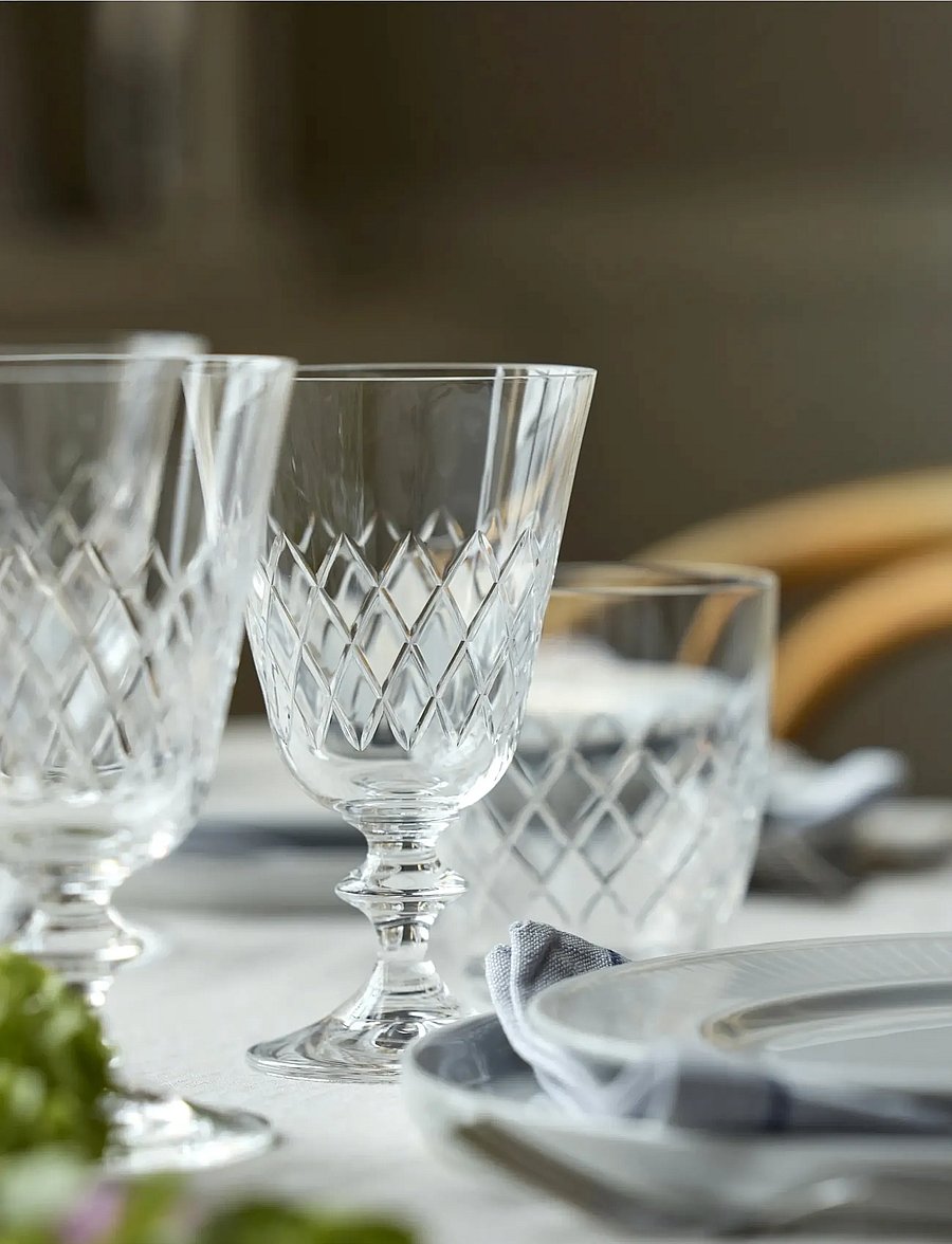 Lyngby Glas - White wine glass Eaton 2 pcs - weißweingläser - transparent - 0
