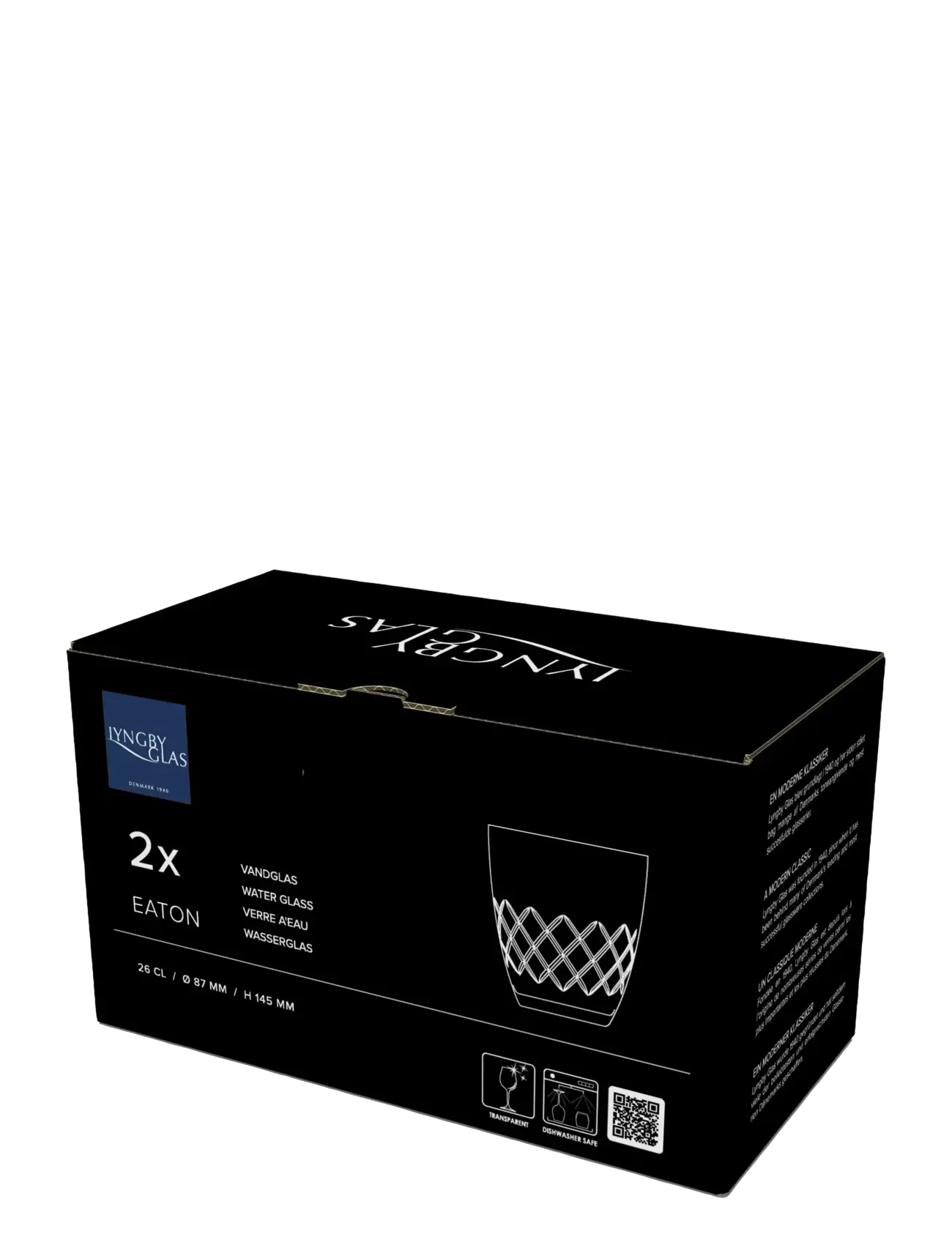 Lyngby Glas - Vandglas Eaton 2 stk. - drikkeglas - transparent - 5