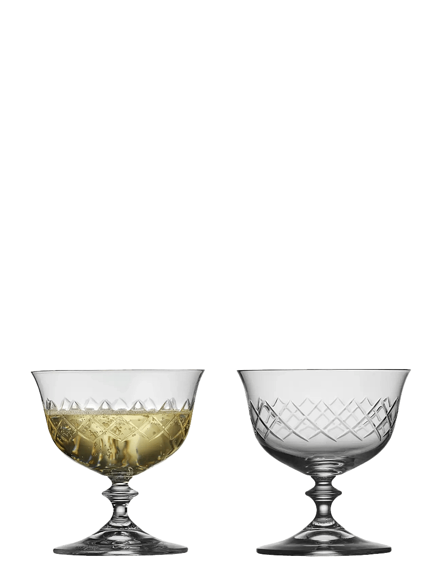 Lyngby Glas - Champagne coupe Eaton 2 pcs - sektgläser - transparent - 1