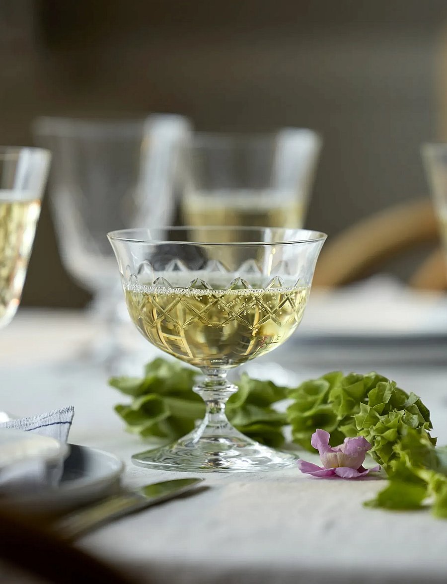 Lyngby Glas - Champagne coupe Eaton 2 pcs - sektgläser - transparent - 0