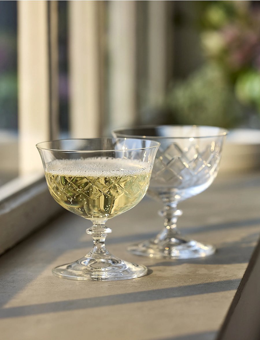 Lyngby Glas - Champagne coupe Eaton 2 pcs - sektgläser - transparent - 5