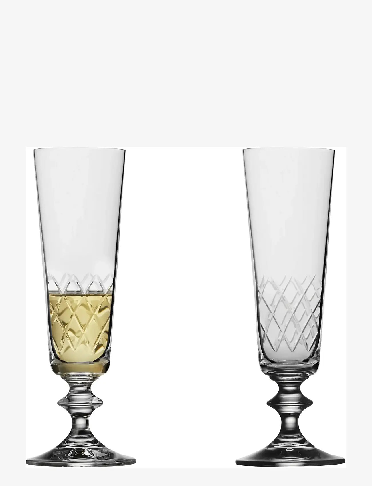 Lyngby Glas - Champagne glass Eaton 2 pcs - Šampanjaklaasid - transparent - 0