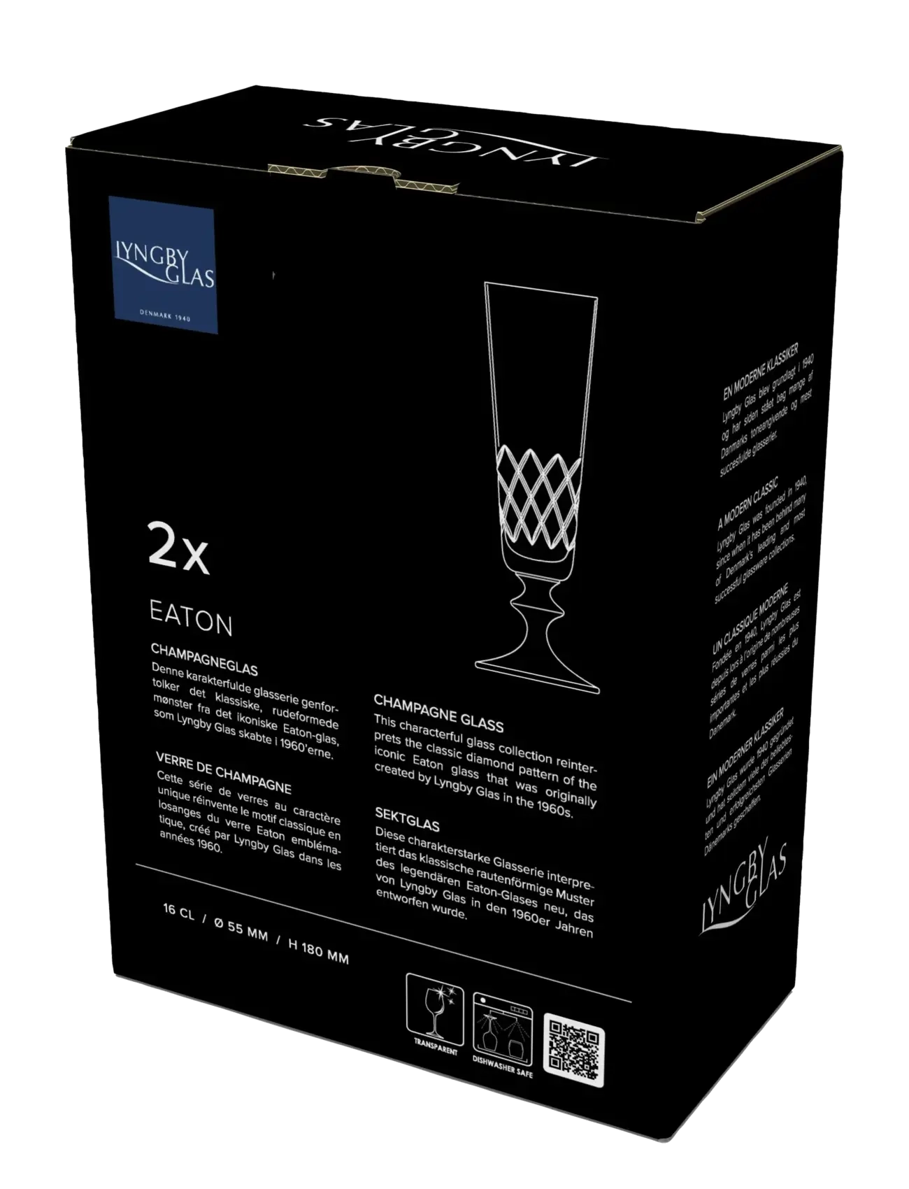 Lyngby Glas - Champagne glass Eaton 2 pcs - sektgläser - transparent - 3