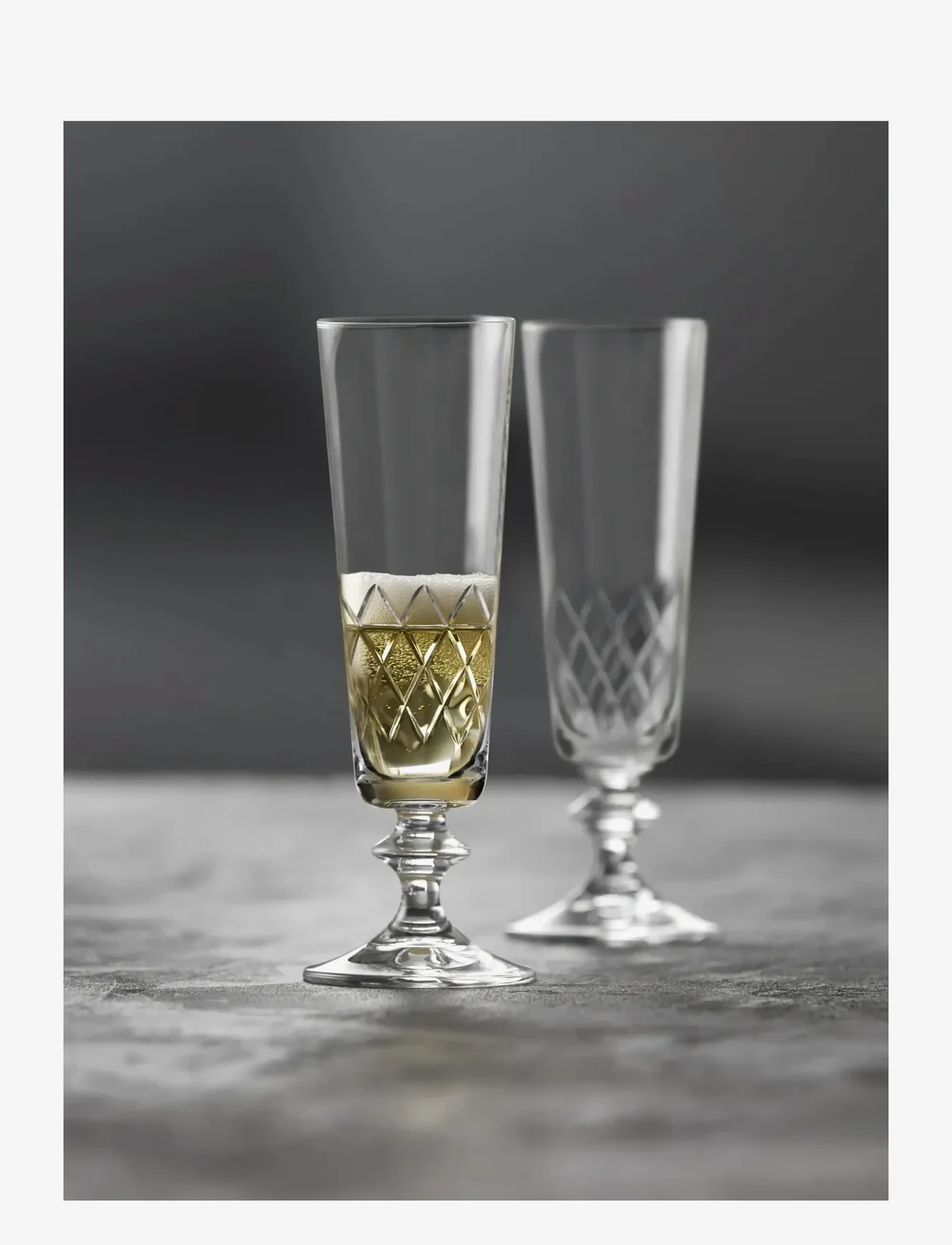 Lyngby Glas - Champagne glass Eaton 2 pcs - osta hinna alusel - transparent - 3