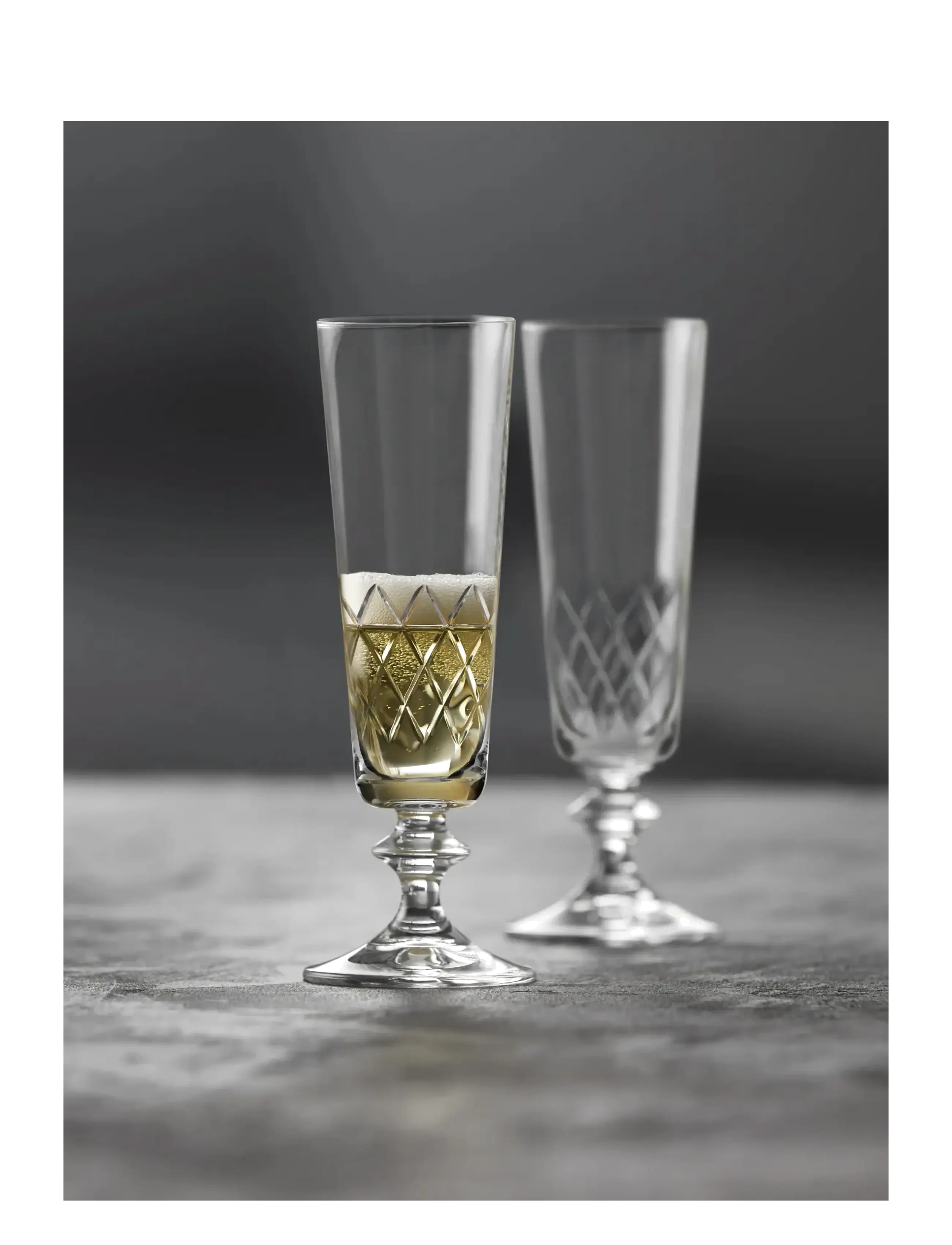 Lyngby Glas - Champagne glass Eaton 2 pcs - sektgläser - transparent - 4