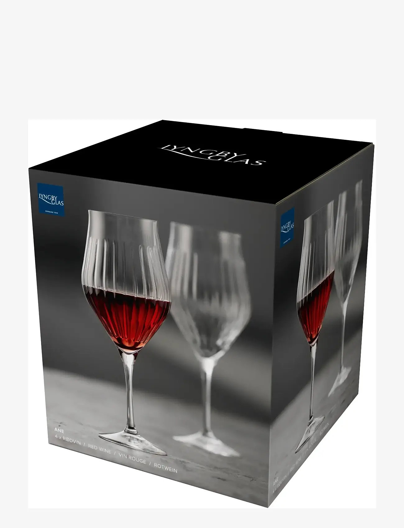 Lyngby Glas - Red wine glass Ane - red wine glasses - transparent - 4