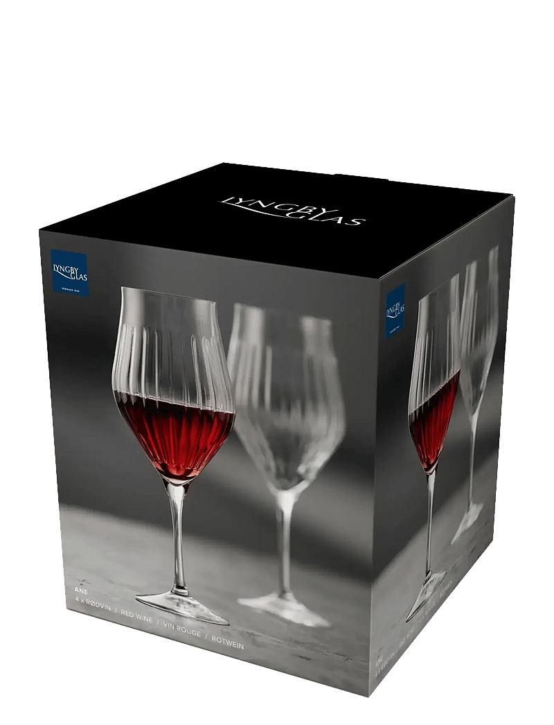 Lyngby Glas - Red wine glass Ane - red wine glasses - transparent - 4