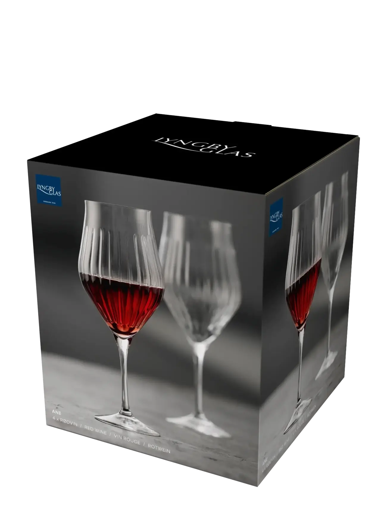 Lyngby Glas - Red wine glass Ane - red wine glasses - transparent - 4