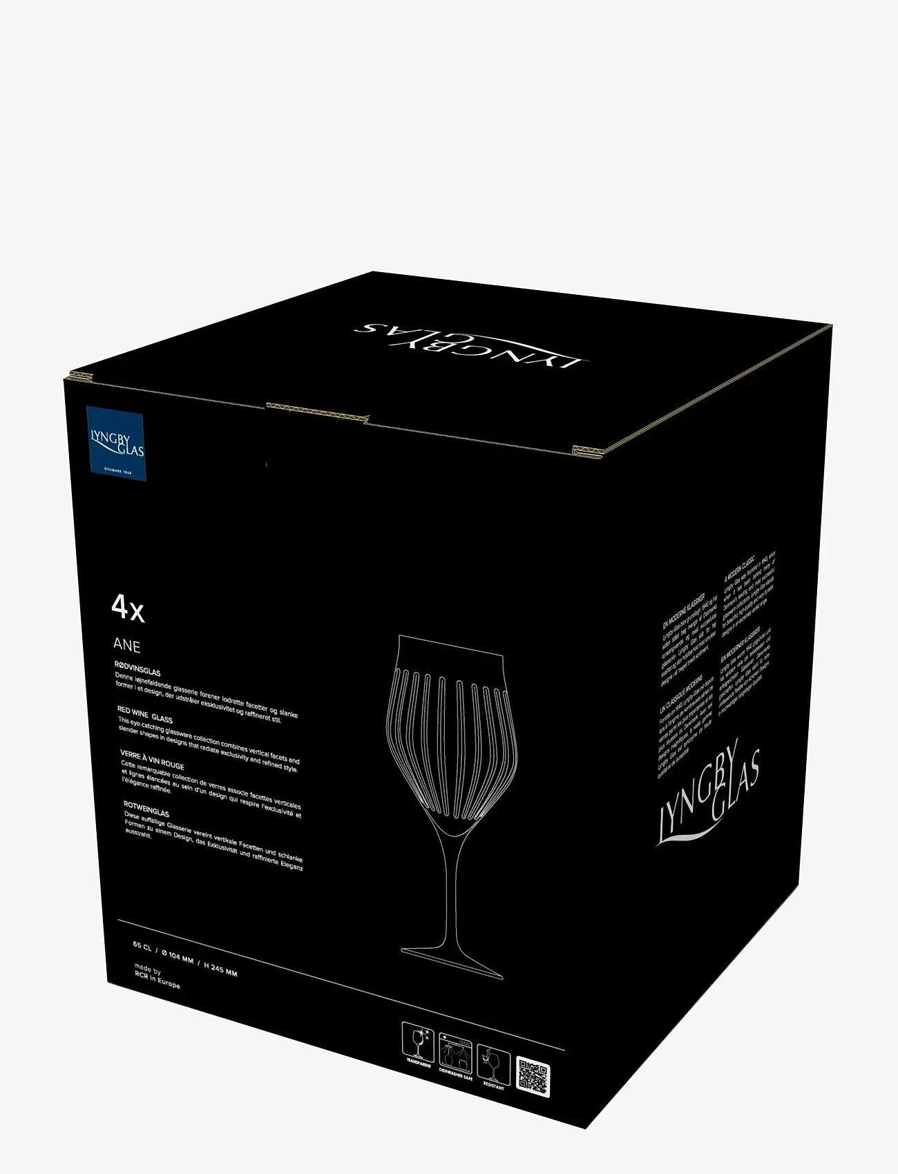 Lyngby Glas - Red wine glass Ane - red wine glasses - transparent - 5