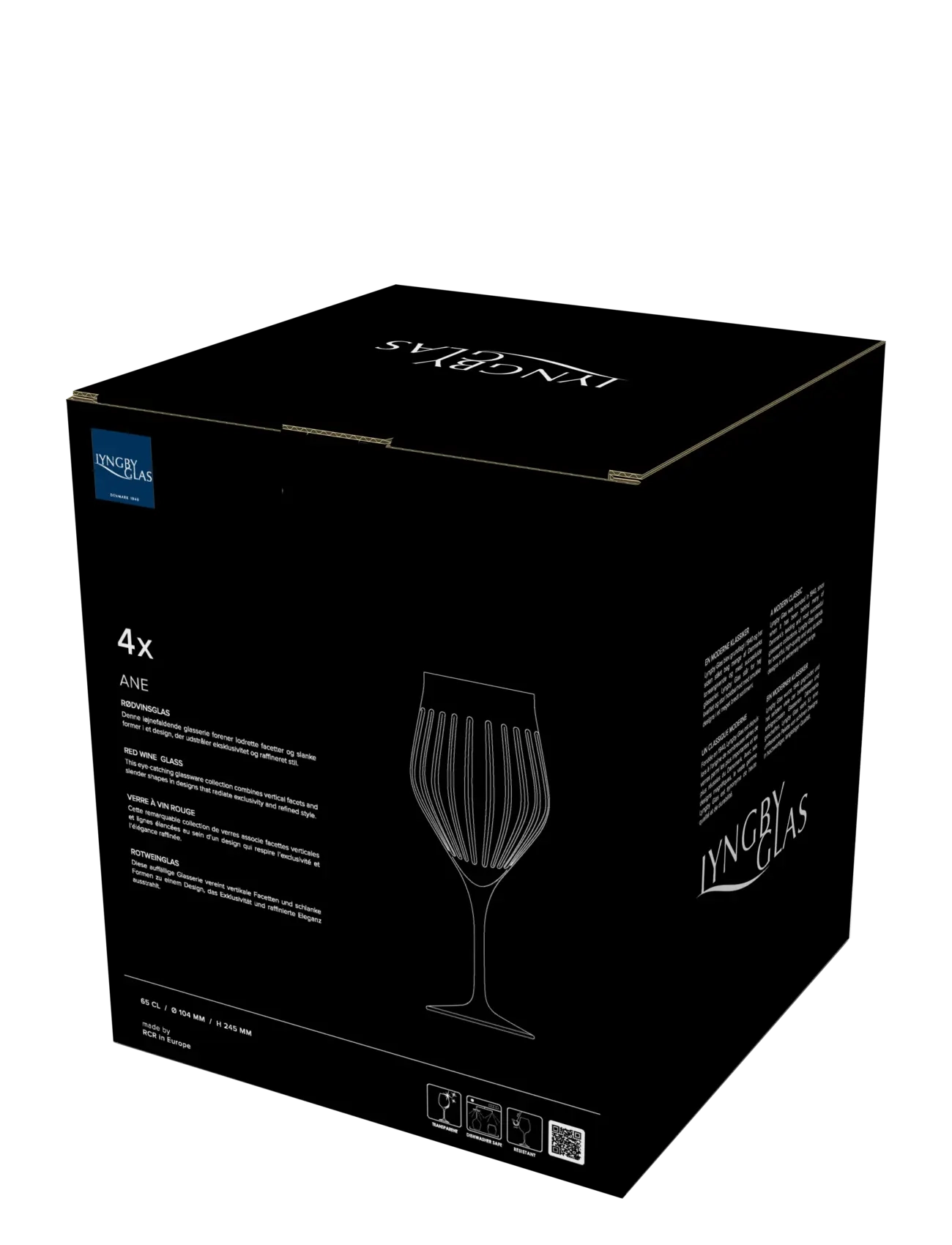 Lyngby Glas - Red wine glass Ane - red wine glasses - transparent - 5