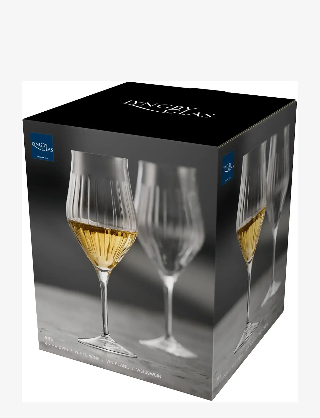 Lyngby Glas - White wine glass Ane - weißweingläser - transparent - 3