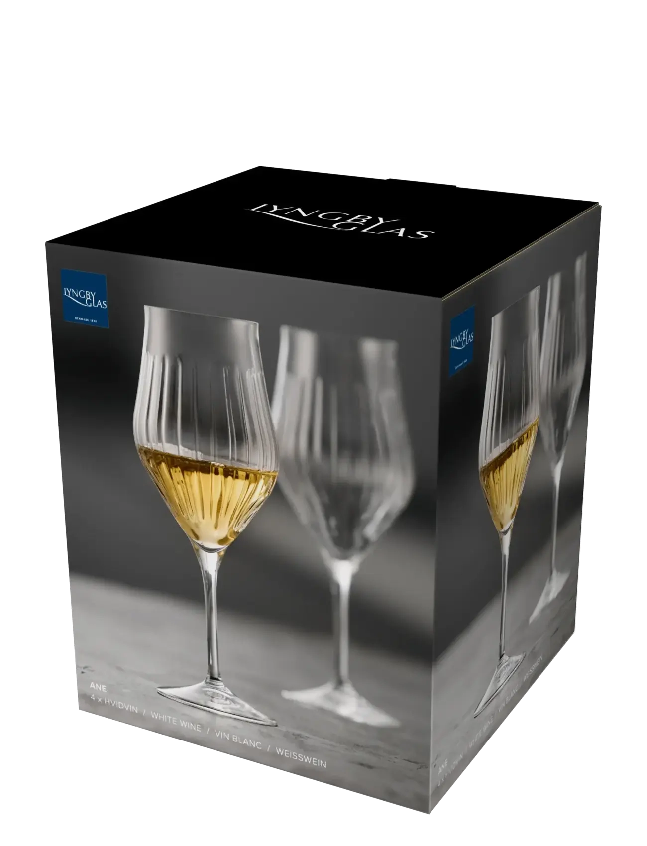 Lyngby Glas - White wine glass Ane - weißweingläser - transparent - 4