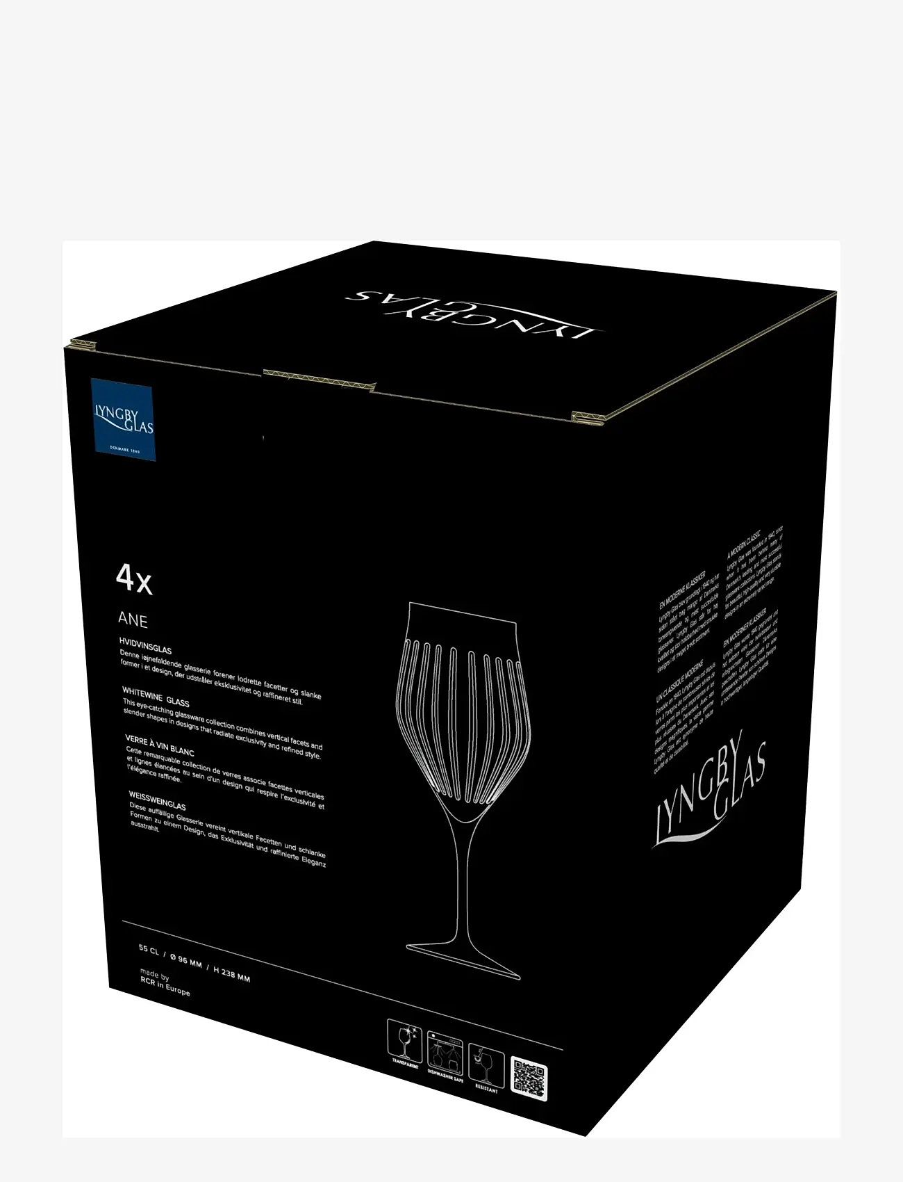 Lyngby Glas - White wine glass Ane - weißweingläser - transparent - 4