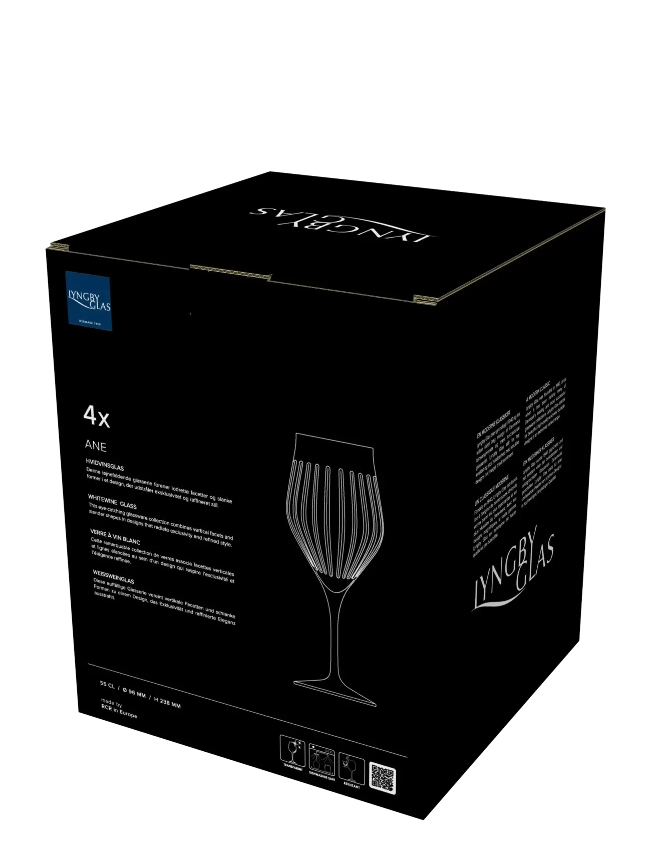 Lyngby Glas - White wine glass Ane - weißweingläser - transparent - 5