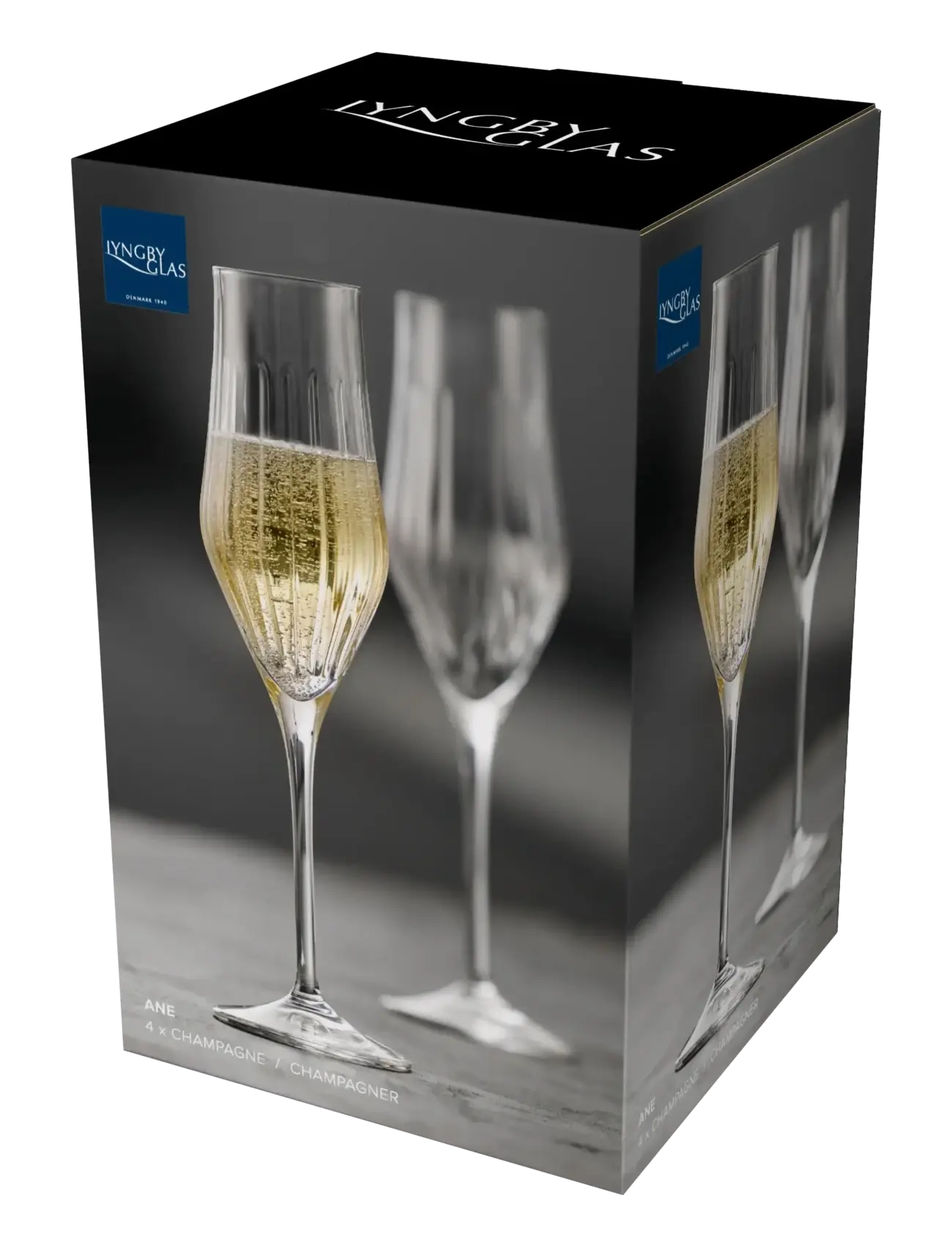 Lyngby Glas - Champagne glass Ane - champagne glasses - transparent - 4
