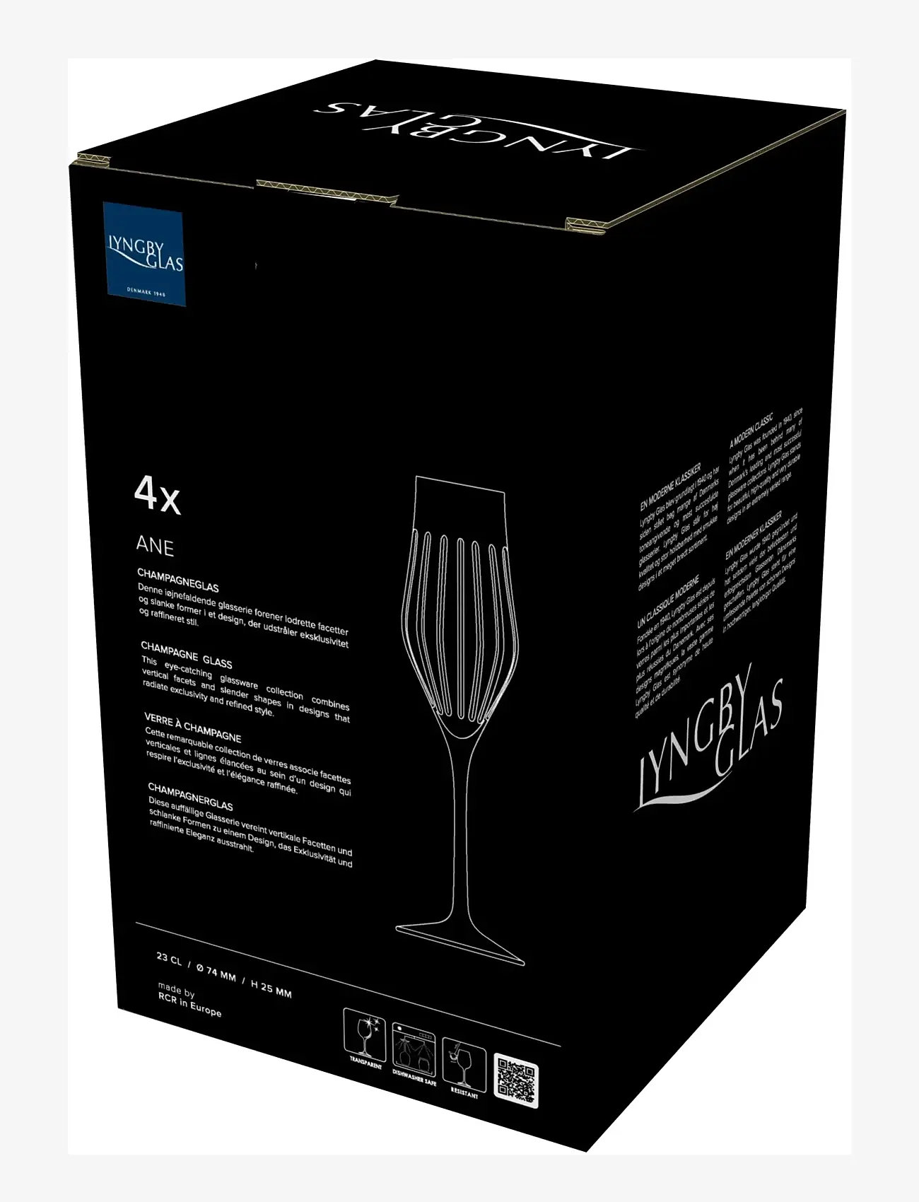 Lyngby Glas - Champagne glass Ane - sektgläser - transparent - 4