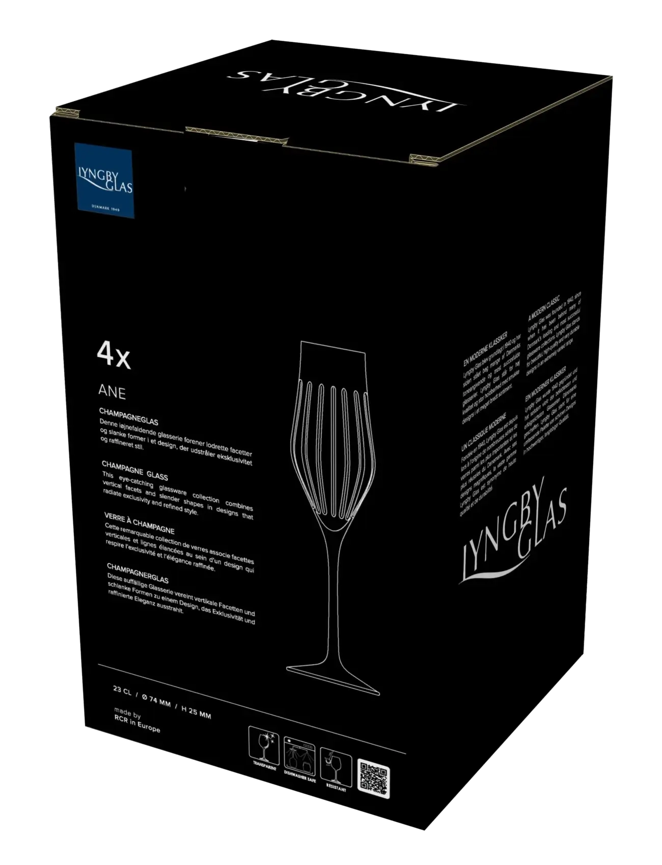 Lyngby Glas - Champagne glass Ane - champagne glasses - transparent - 5