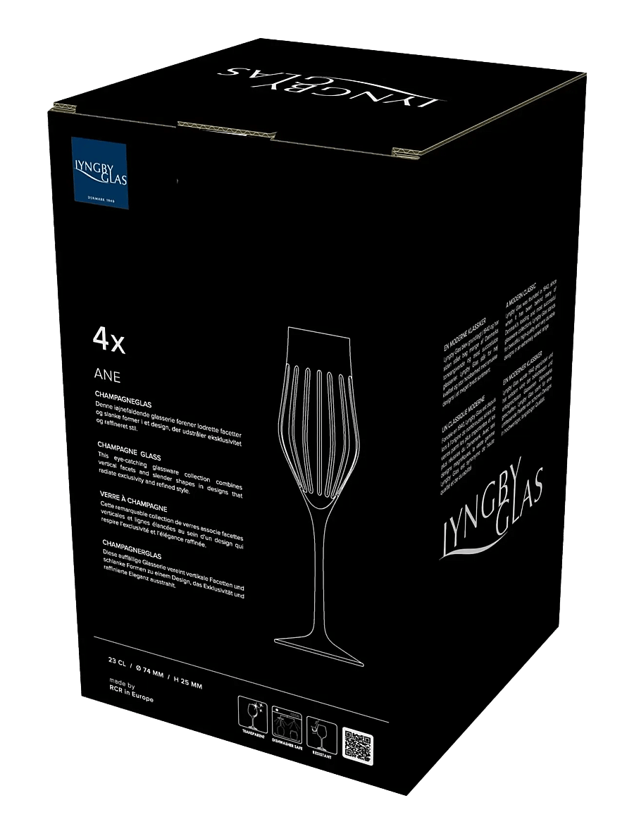 Lyngby Glas - Champagne glass Ane - Šampanjaklaasid - transparent - 5