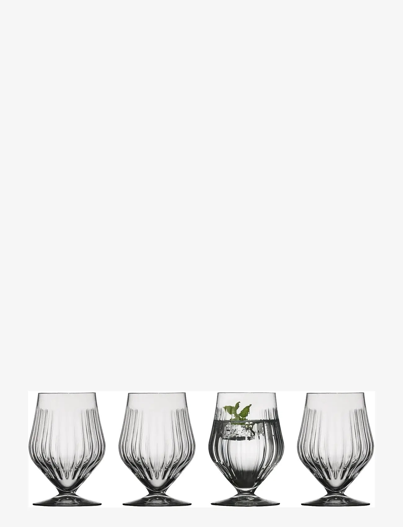 Lyngby Glas - Footed water glass Ane - drinking glasses & tumblers - transparent - 1