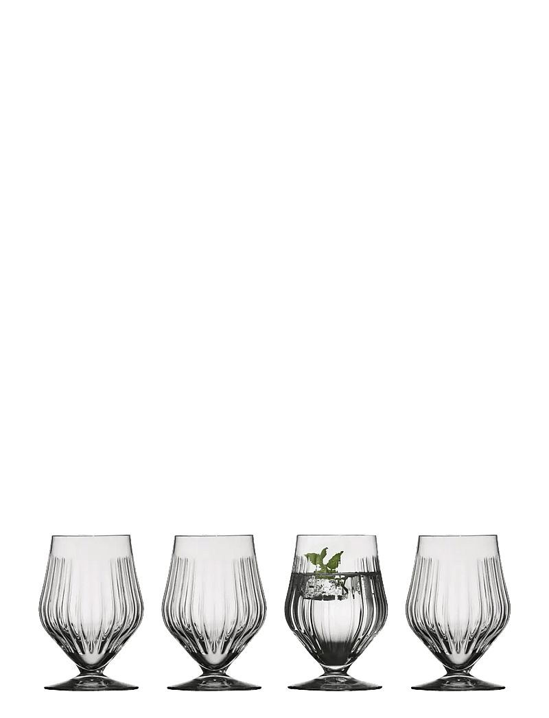 Lyngby Glas - Footed water glass Ane - trinkgläser - transparent - 1