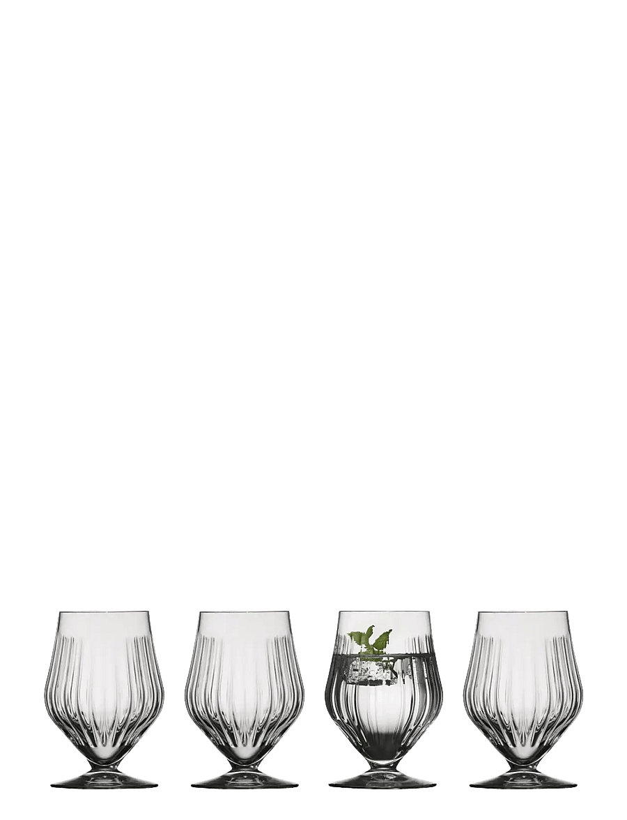 Lyngby Glas - Footed water glass Ane - trinkgläser - transparent - 1