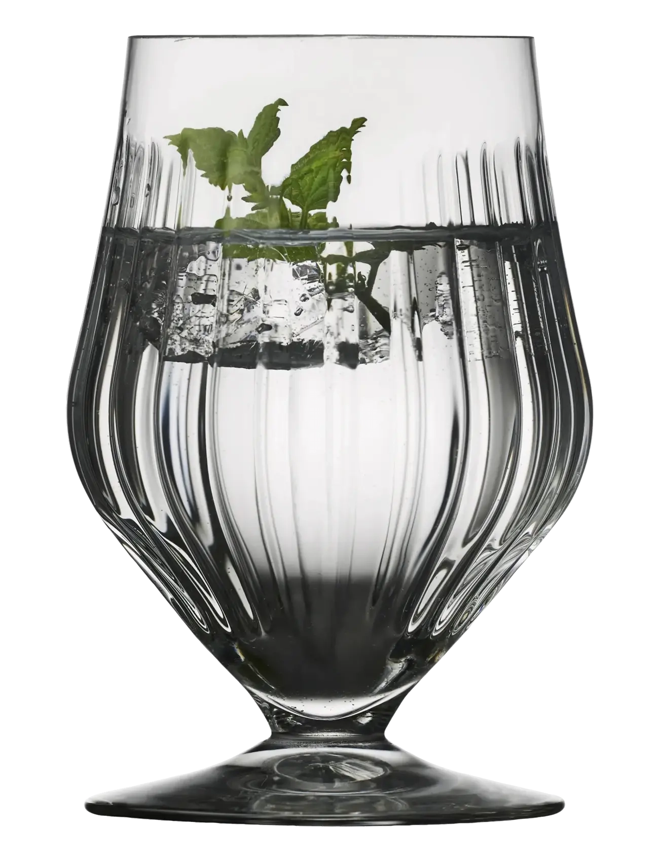 Lyngby Glas - Footed water glass Ane - trinkgläser - transparent - 3