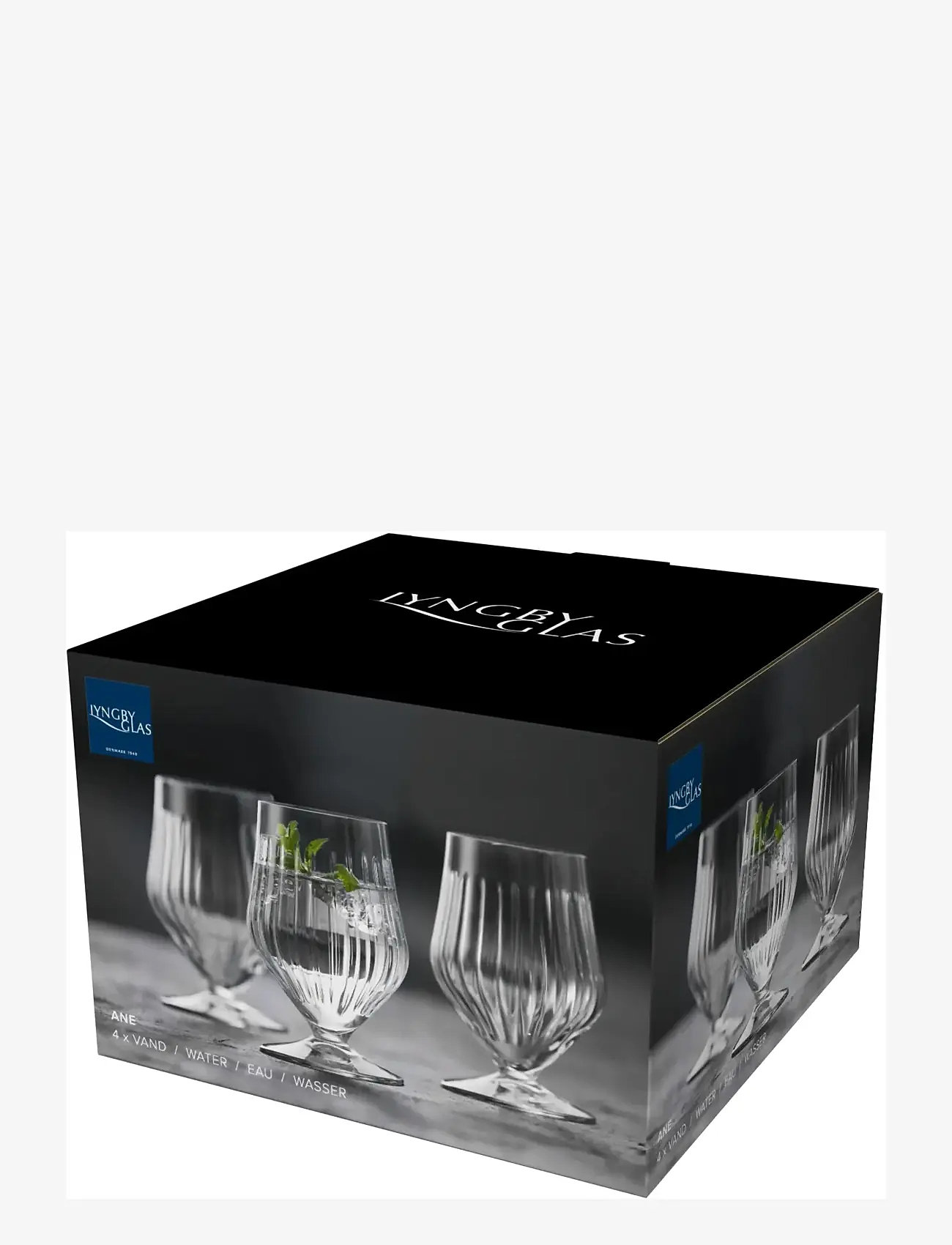 Lyngby Glas - Footed water glass Ane - drinking glasses & tumblers - transparent - 4