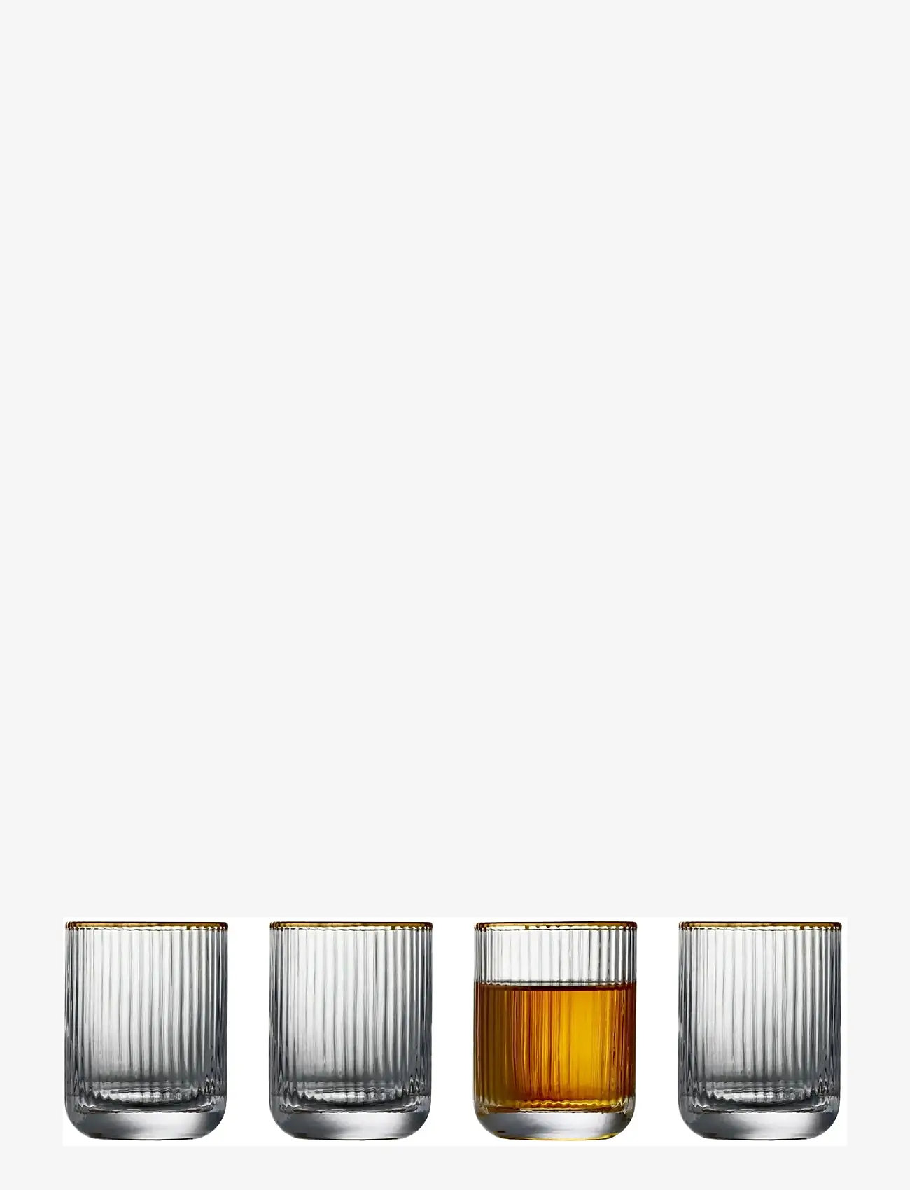 Lyngby Glas - Shot glass Palermo Gold 6 pcs - shop by price - transparent - 0